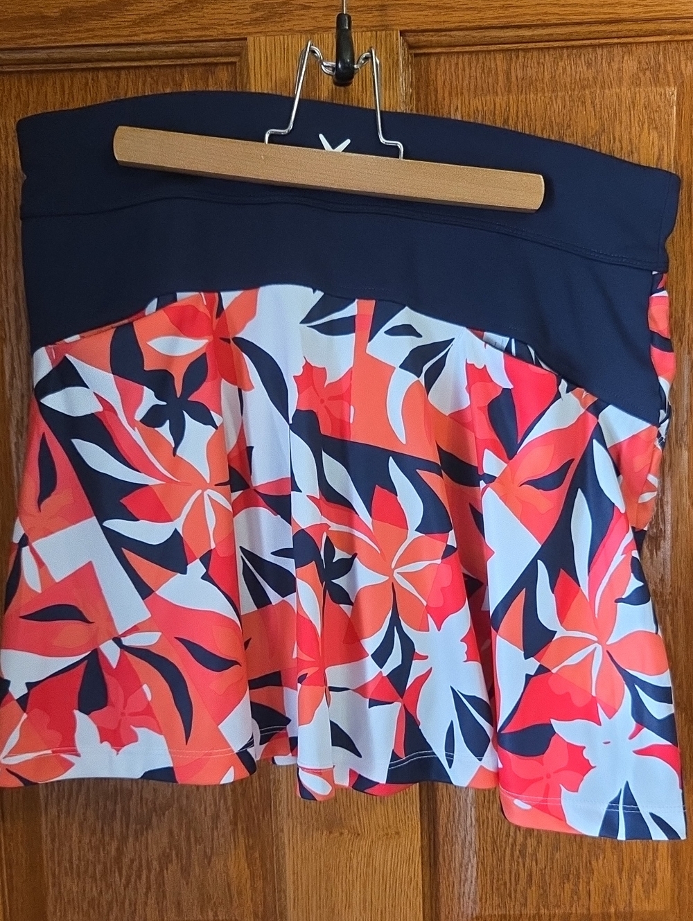 Callaway Floral Coral, Navy & White Floral Golf Skirt